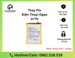 Thay pin OPPO A17k