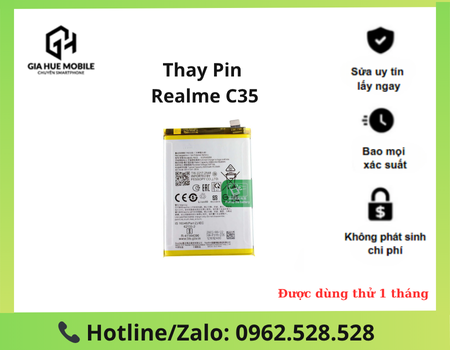 Thay pin Realme C35