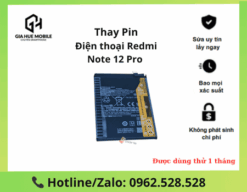 Thay pin Redmi Note 12 Pro 5G