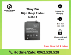 Thay pin Redmi Note 4