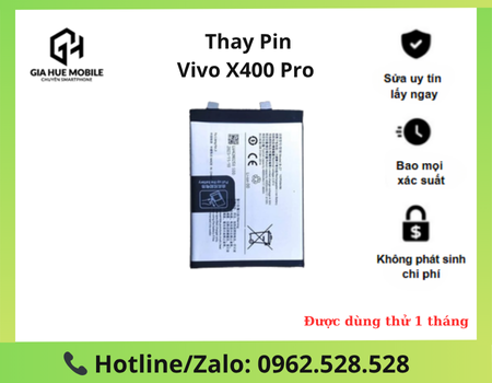 Thay pin Vivo X400 Pro