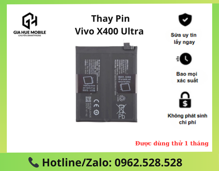 Thay pin Vivo X400 Ultra