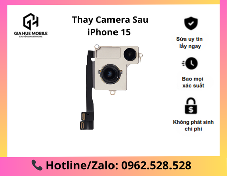 Thay camera sau iPhone 15