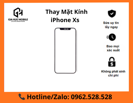 Thay mặt kính iPhone Xs