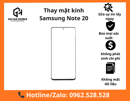 Thay mặt kính Samsung Note 20
