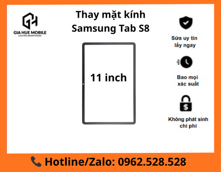 Thay mặt kính Samsung Tab S8