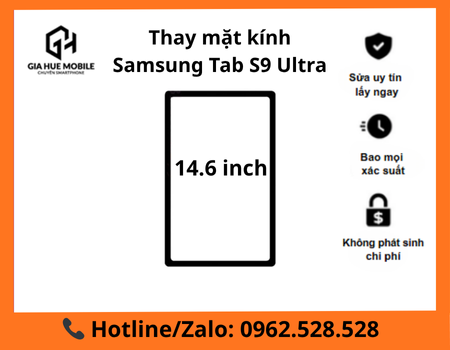 Thay mặt kính Samsung Tab S9 Ultra