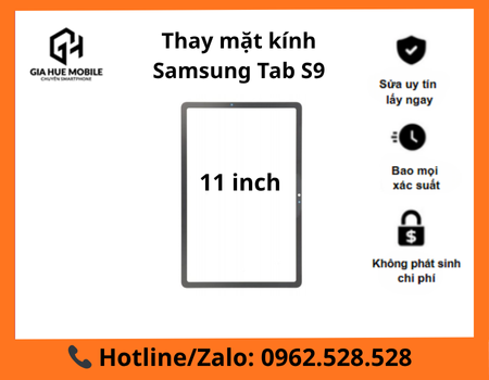 Thay mặt kính Samsung Tab S9