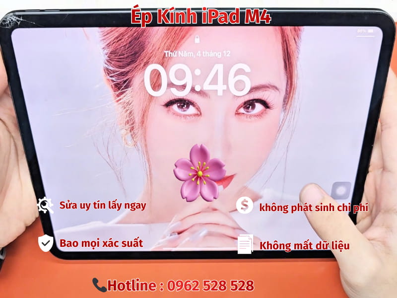 Ép Kính iPad M4
