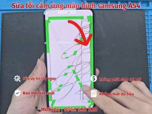 Sửa lỗi cảm ứng màn hình samsung A54