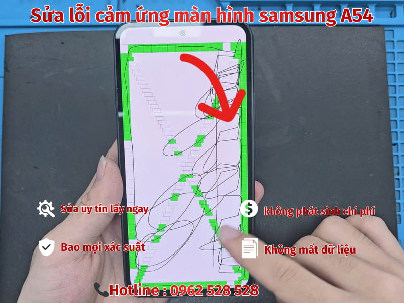 Sửa lỗi cảm ứng màn hình samsung A54